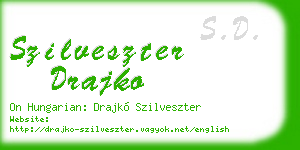 szilveszter drajko business card